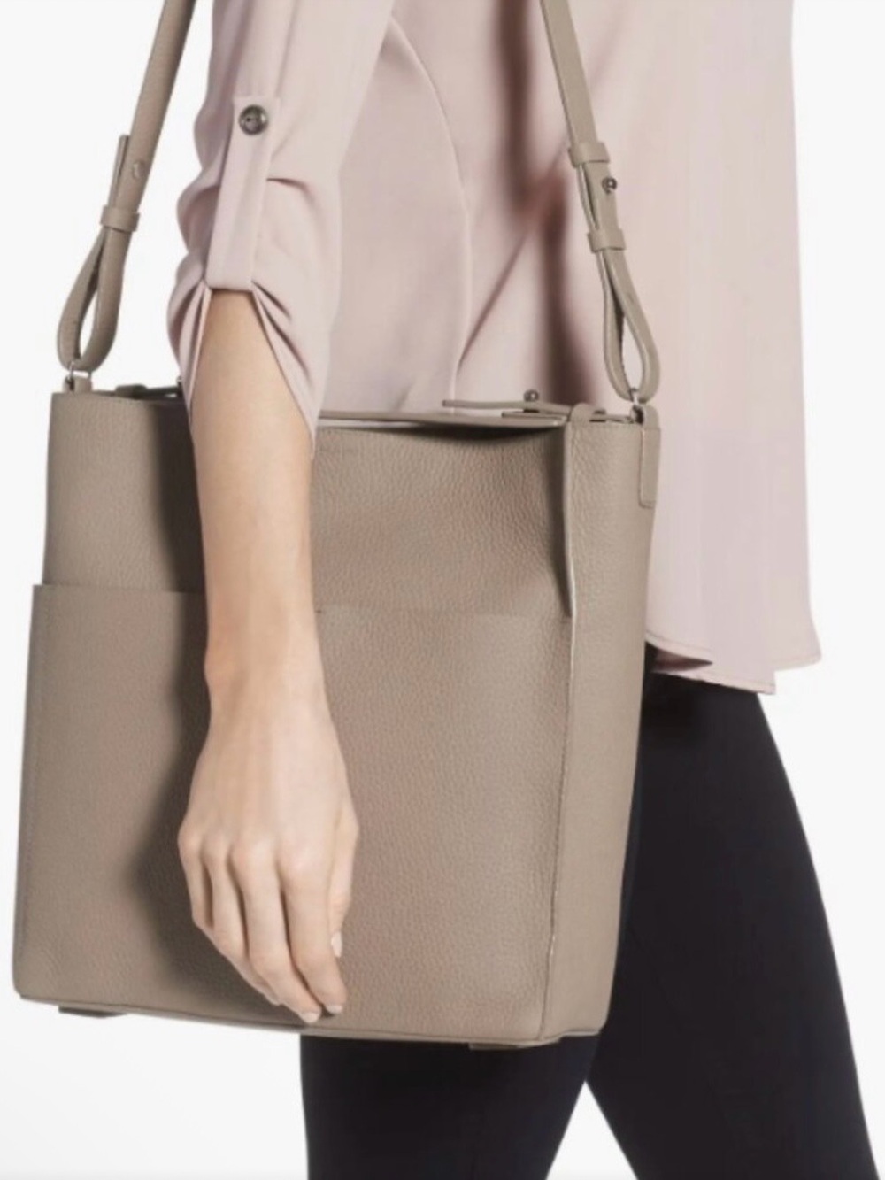 AllSaints Mast pebbled Leather Shoulder Bag